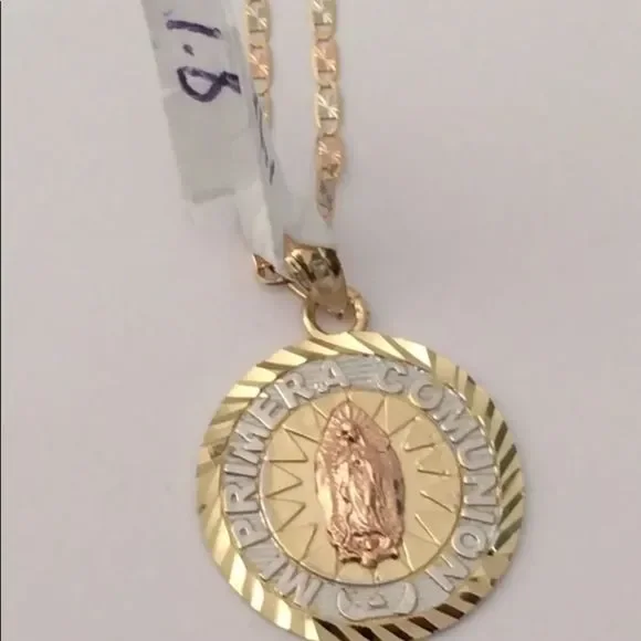 NEW 14K SOLID GOLD VIRGIN Mary Valentino Chain